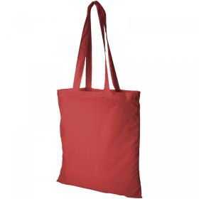 Madras 140 g/m² cotton tote bag 7L Red