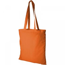 Madras 140 g/m² cotton tote bag 7L Orange