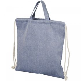 Pheebs 150 g/m² recycled drawstring bag 6L Blue
