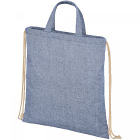 Pheebs 210 g/m² recycled drawstring bag 6L Blue