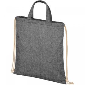 Pheebs 210 g/m² recycled drawstring bag 6L Black