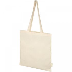 Orissa 100 g/m² organic cotton tote bag 7L Beige