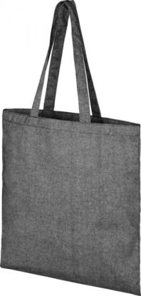 Pheebs 210 g/m² recycled tote bag 7L Black