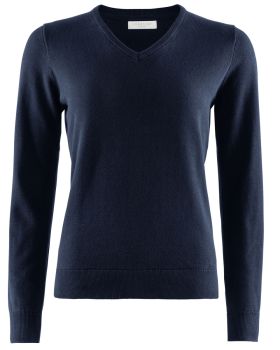 W's Brockton Cotton V-Neck Navy Blue