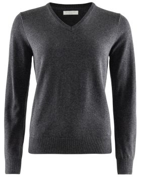 W's Brockton Cotton V-Neck Dark grey