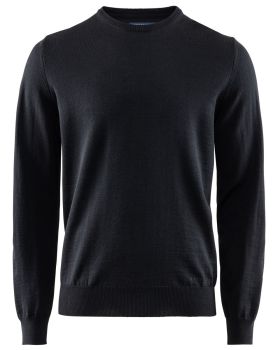 Wilton Merino Crew Neck Black
