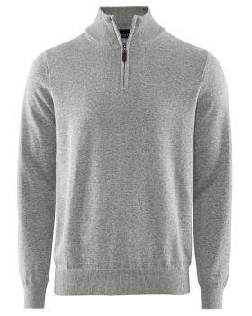 Brockton Cotton Halfzip Grey