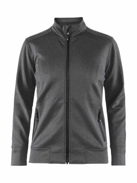Noble Zip Jacket W Darkgrey melange