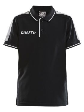 Pro Control Poloshirt Jr Black/White