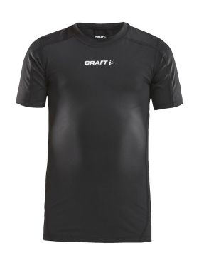 Pro Control Compression Tee Jr Black