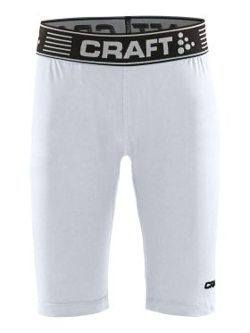 Pro Control Compression Short Tights Jr White