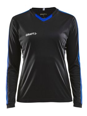 Progress Jersey Contrast LS W Black/Club Cobolt