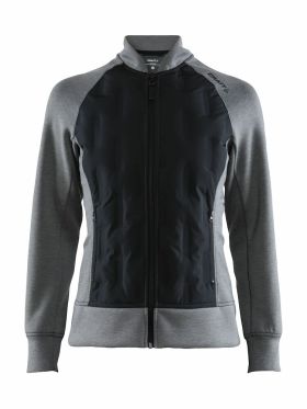 Hybrid jacket W DK GREY MELANGE-BLACK