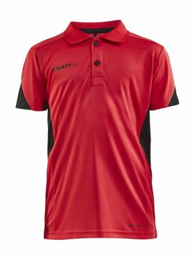 PRO Control Impact Polo Jr Bright Red/Black