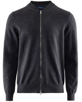 Brockton Cotton Full Zip Dark grey