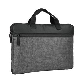 Melange computer bag, black & grey