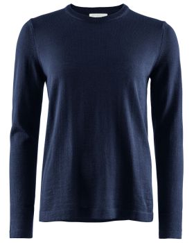 W's Wilton Merino Crew Neck Navy Blue