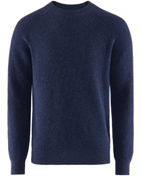 Hayward Ribbed Crew Neck Navy Blue