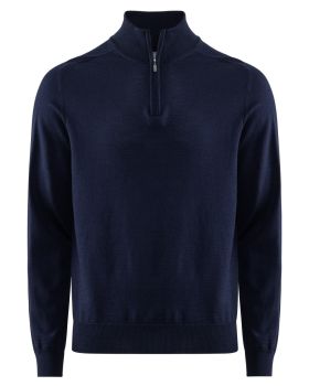 Wilton Merino Halfzip Navy BLC