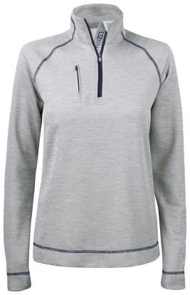 Chambers Half Zip Women Grey Melange