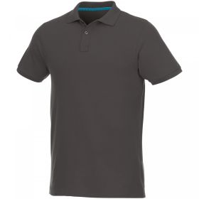 Beryl short sleeve men's organic recycled polo Storm grey
