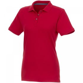 Beryl short sleeve women's GOTS organic recycled polo Red