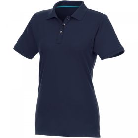 Beryl short sleeve women's organic recycled polo navy