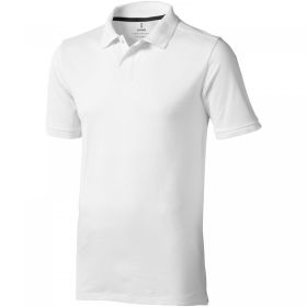 Calgary short sleeve men's polo White