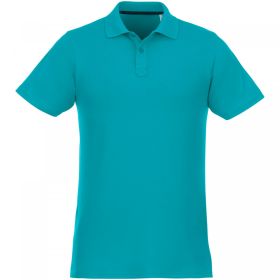 Helios short sleeve men's polo Aqua