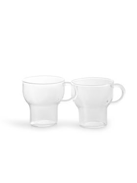 Glass mug small, 2-pcs