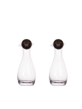 Nature oil/vinegar bottles with cork stoppers, 2-pcs