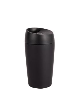 Loke travel mug with rubber finish and locking function small