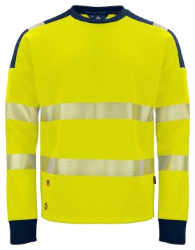 6108 SWEATSHIRT EN ISO 20471 CLASS 3/2 Yellow/Navy