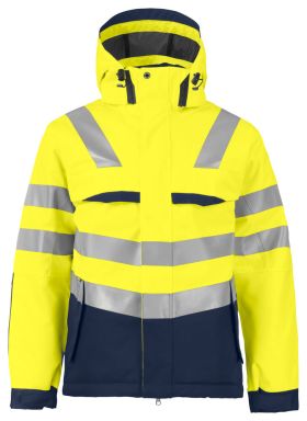 6422 PADDED JACKET EN ISO 20471 CLASS 3 Yellow/Navy