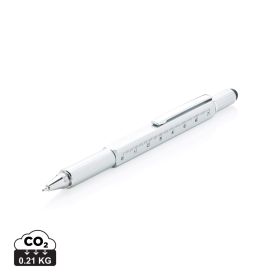 5-in-1 aluminium toolpen Grey