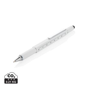 5-in-1 aluminium toolpen White