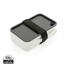 GRS recycled PP lunch box with spork White