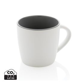 Ceramic mug with coloured inner 300ml White