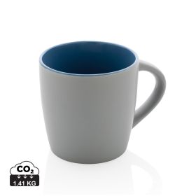 Ceramic mug with coloured inner 300ml Blue