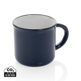 Vintage ceramic mug 280ml Navy Blue