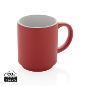 Ceramic stackable mug 180ml Red