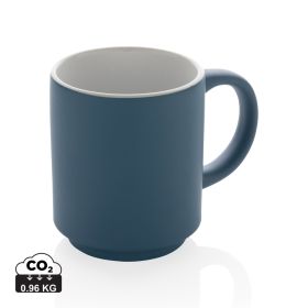 Ceramic stackable mug 180ml Blue
