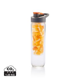 Water bottle with infuser Orange