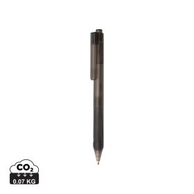X9 frosted pen with silicone grip Black