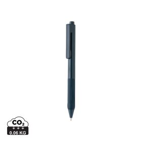 X9 solid pen with silicone grip navy