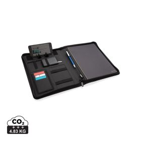 Air 5W wireless charging portfolio A4 w/ 5000 mAh powerbank grey