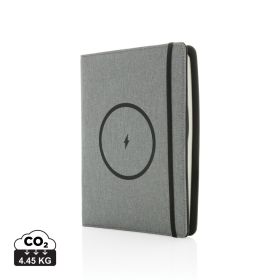 Air 5W wireless charging notebook with 5000mAh powerbank Grey