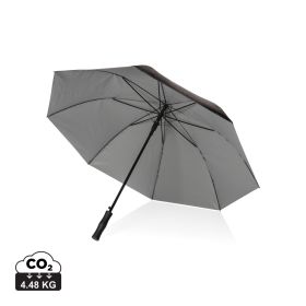 27" Impact AWARE™ RPET 190T dual colour auto open umbrella Silver