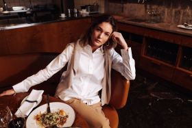 W's Plainton Blouse Casual White