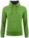 Classic Hoody Women Green Melange